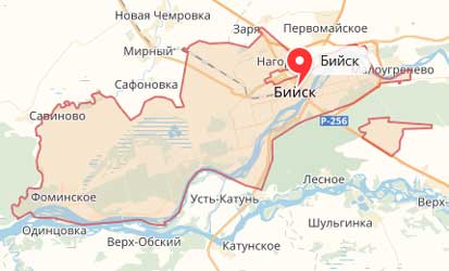 Карта: Бийск