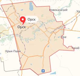 Карта: Орск